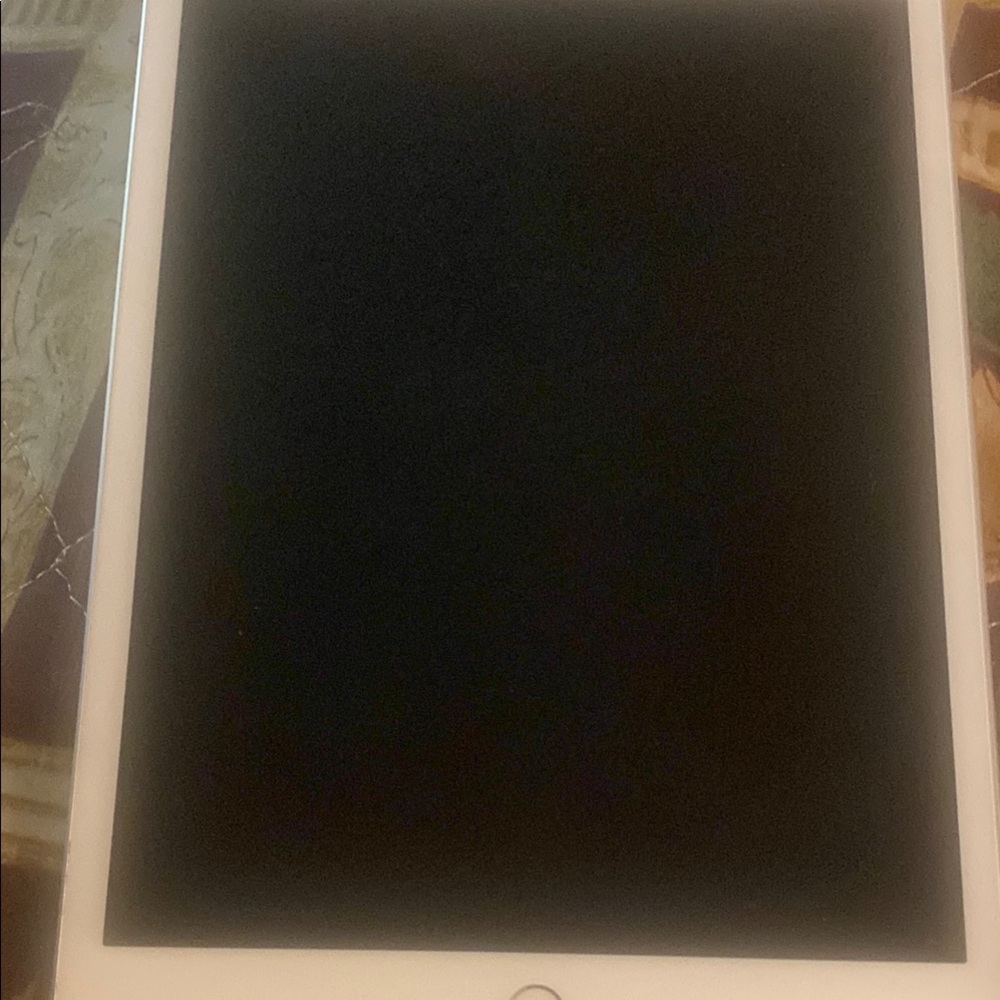 Apple White Tablet with Sleek Design and Rounded Corners